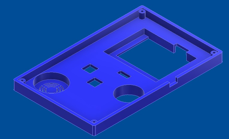 Top part case isometric view